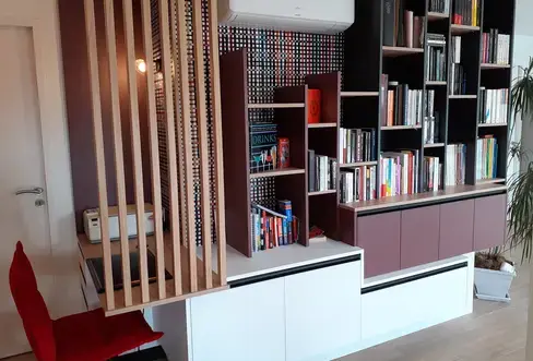 création de bibliothèque sur mesure Bais-4