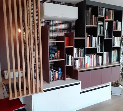création de bibliothèque sur mesure Louverné-5